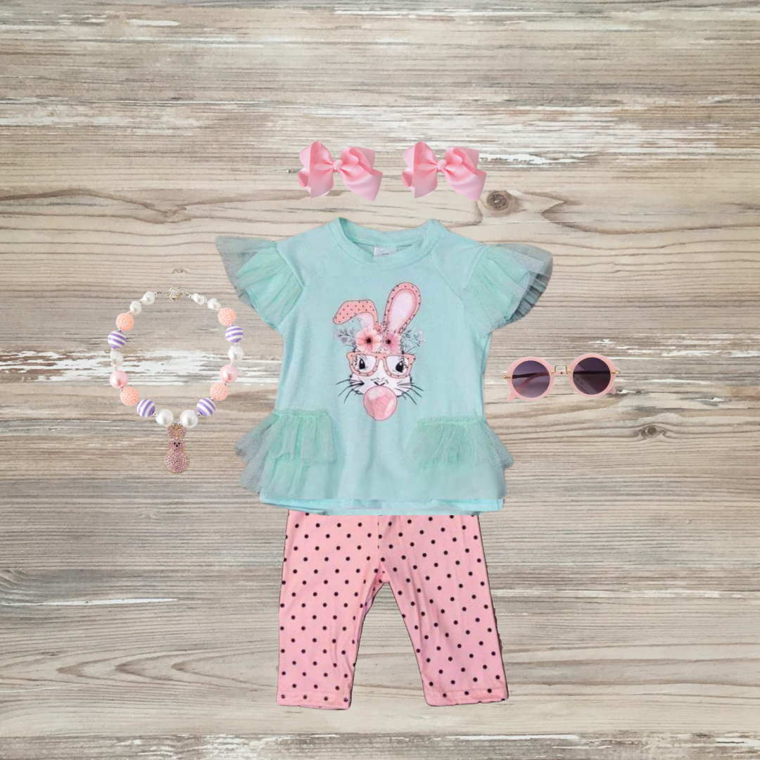 Bubblegum Bunny Capri Set