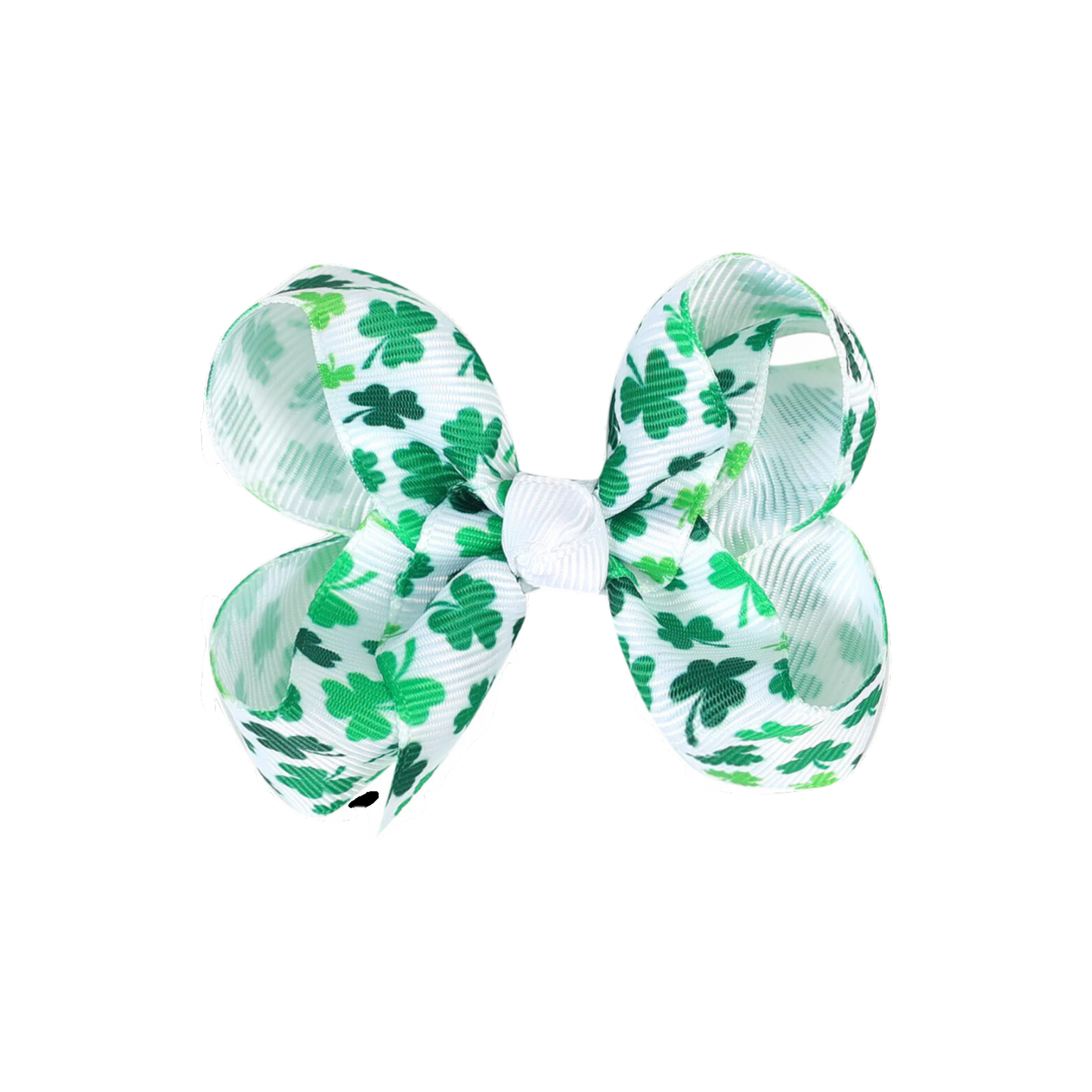 st patrick's day hair bow, clover hair bows, shamrock hairbows,