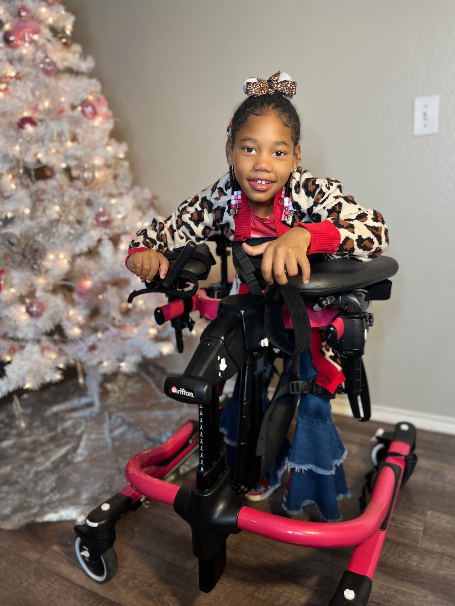 girls double layered flare bell bottom jeans, girls jeans, boutique jean for kids, them jeans, layered jeans bell bottom jeans, them jeans, cerebral palsy awareness, kids with disabilities