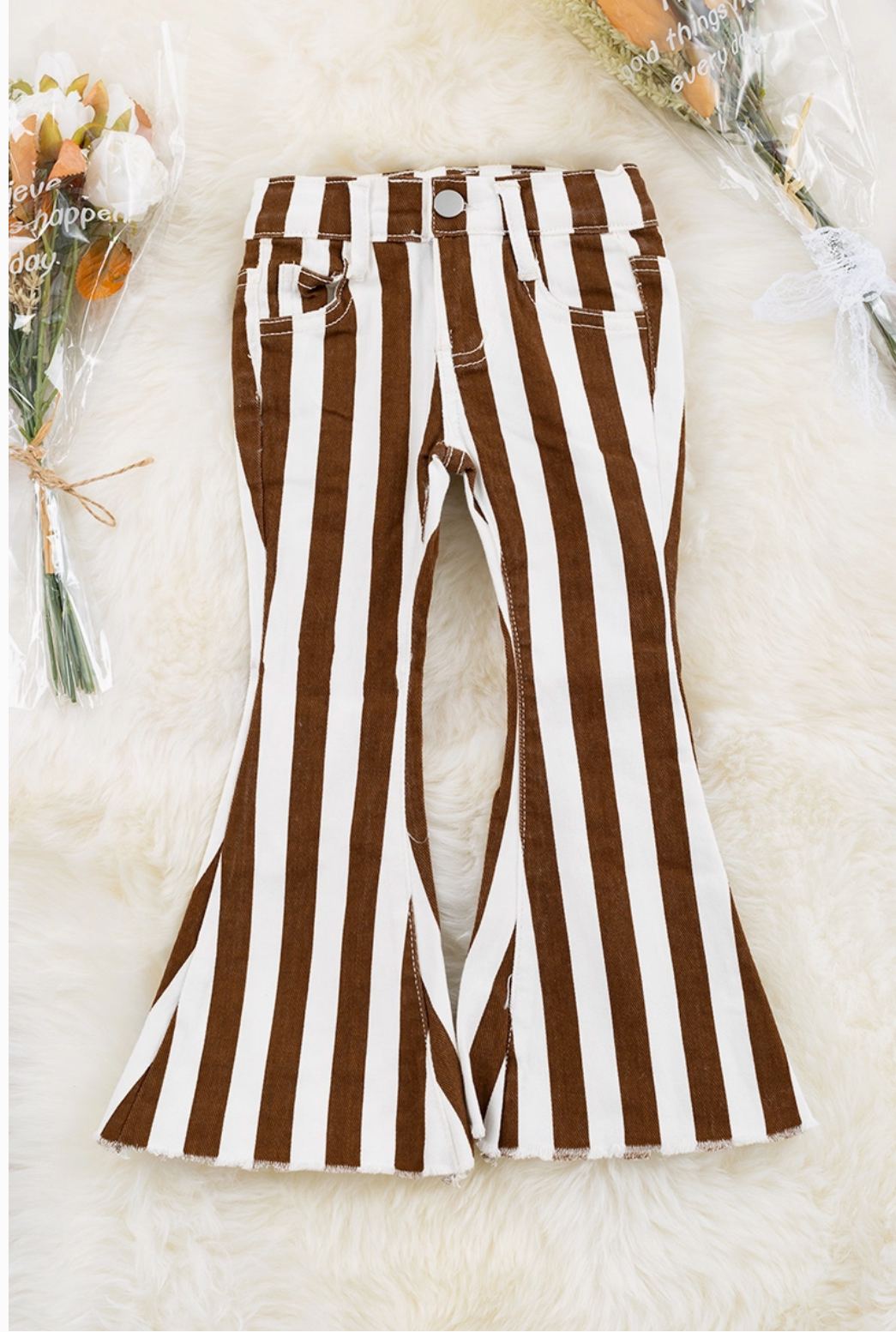 stripe flare kids jeans, kids jeans, fun kids jeans, girls jeans, cute girls jeans, colorful girls jeans