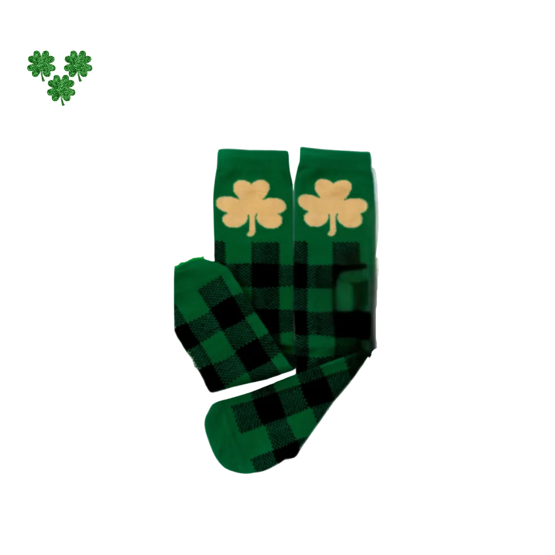 st. patrick's day socks, st. patty's day socks, kids shamrock socks, kids st.patricks day socks, kids online boutique