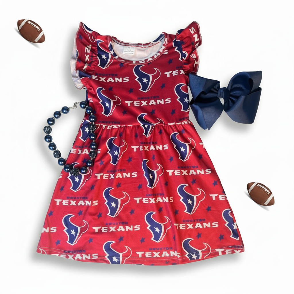 houston texans dress, houston texans girls dress, houston texans fan wear, houston texans kids clothing, houston texans clothingn for girls, kids online boutique clothes