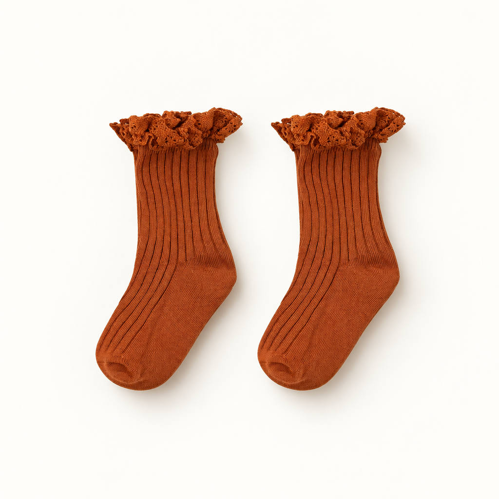 girls autumn, fall pumpkin spice socks, kids online boutique socks, baby and kids socks, trendy socks for girls,