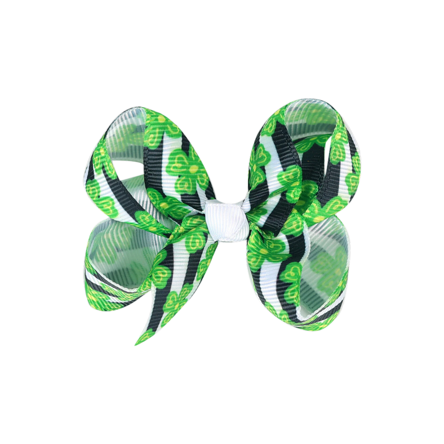 st patrick's day hair bow, clover hair bows, shamrock hairbows,