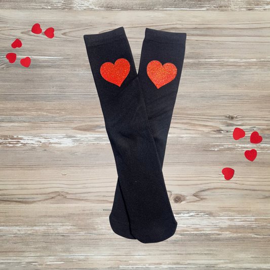 valentine's day socks, girls valentine's day socks, kids valentine day sock, heart socks