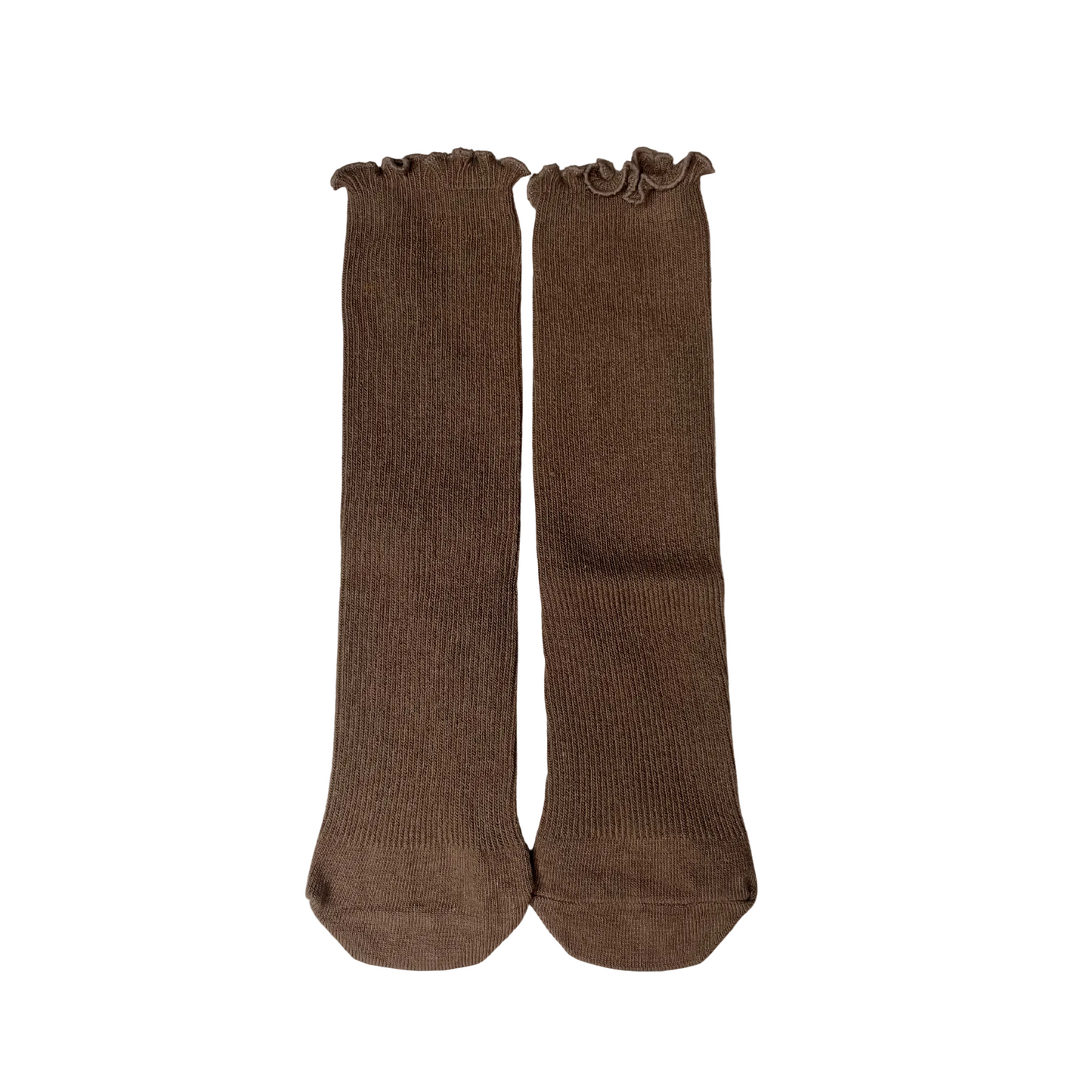 girl's brown trendy socks, boutique socks for girls