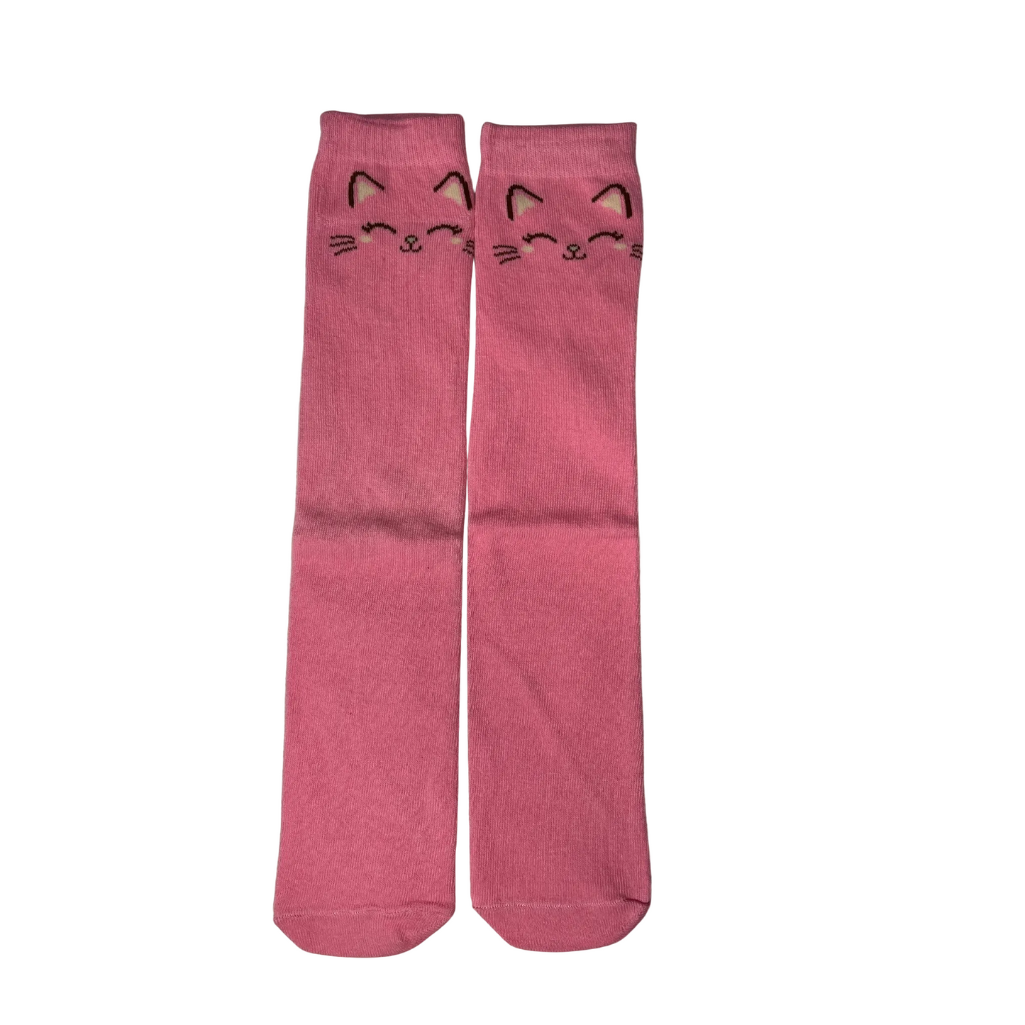 kitty, kitten, pink kitten girl socks, kidds socks, girl's cat socks, boutique socks for girl's