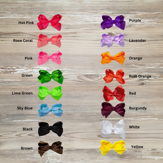 kids trendy hair bow, 4" hair bows girl's cheap hair bows, 