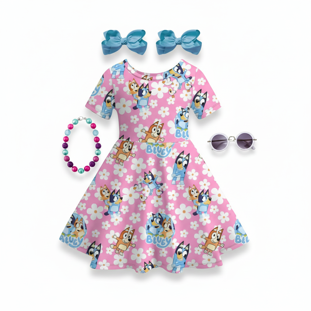 Blue Dog Sister's Fun Day Dress – Kennedy's Korner Blue Dog Sister's Fun Day Dress – Kennedy's Korner
