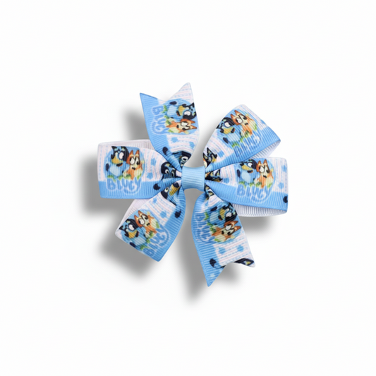 bluey hair bow, bluey girls hair bow, kids boutique hair bow bluey and friends hair bow, girls bluey hair bow