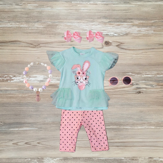 Bubblegum Bunny Capri Set
