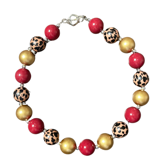 girls necklaces, fun kid necklace, leopard necklace, cheetah necklace, girls stylish necklaces
