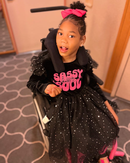 sassy little soul dress, sassy little soul girls clothing, sassy little soul, kids with disabilities, disability awareness kds