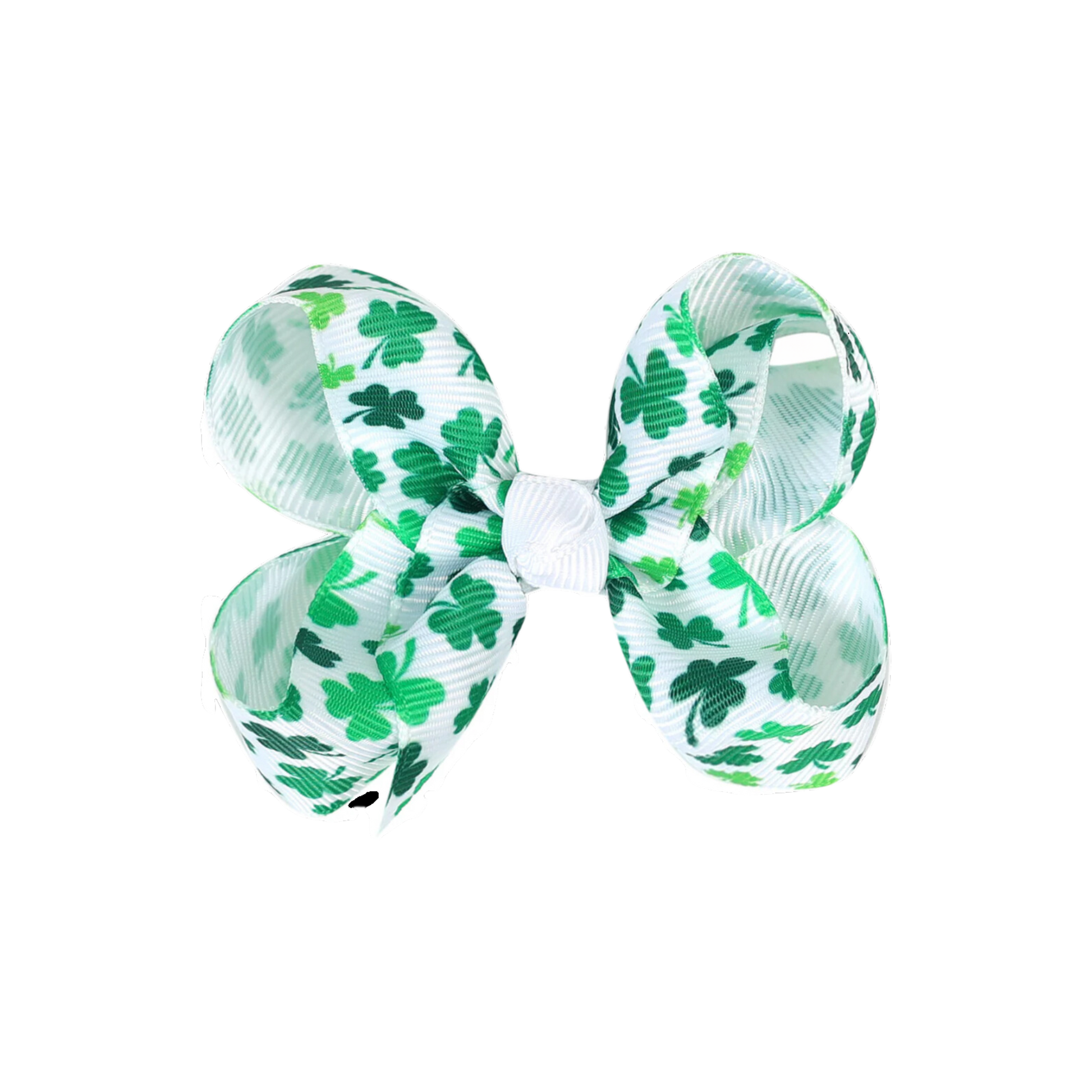 st patrick's day hair bow, clover hair bows, shamrock hairbows,