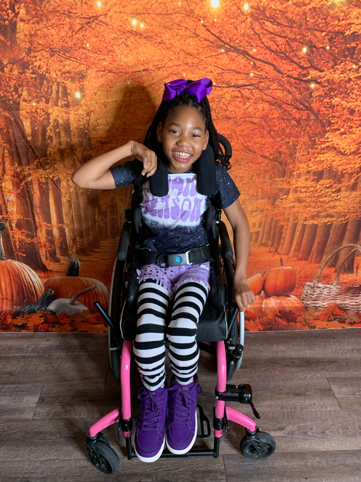 Spooky Season Legging & Denim Short Set