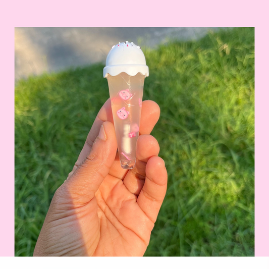 ice cream lip gloss, kids lip gloss vegan lip gloss natural lip gloss fun lip gloss kids lip gloss, miss piggy
