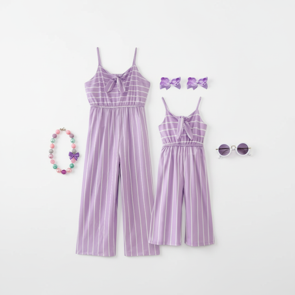 Sweet Stripes Mommy & Me Jumpsuit