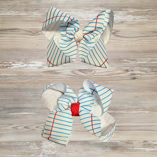 notebook paper bows, composition notebook hair bow, back to school hair bows, back to school paper girls hair bow, classic notebook paper hair bow, trendy bows trending back to school hair bows