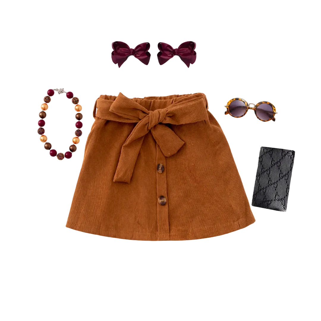 girl's corduroy skirt, winter skirts for girls, kids online boutique