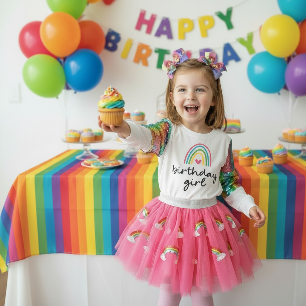 happy birthday outfit, girls happy birthday tutu set, kids happy birthday outfit, girls happy birthday skirt set birthday girl outfit, birthday girl tutu set, birthday girl clothes, girls kids online boutique, girl's birthday outfit, girl's birthday dress, girl's sequin birthday outfit, girl's birthday outfit 