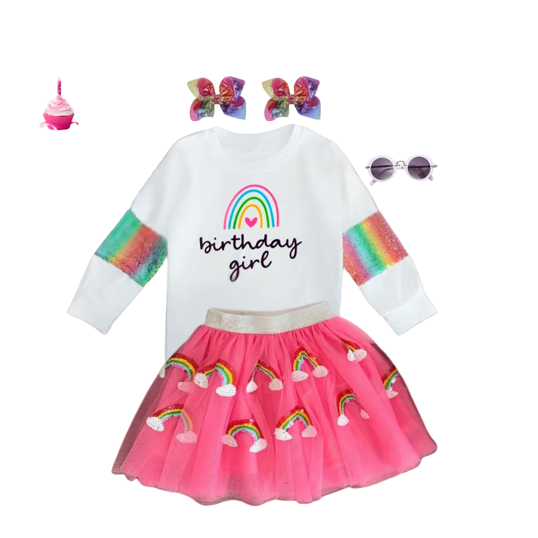 happy birthday outfit, girls happy birthday tutu set, kids happy birthday outfit, girls happy birthday skirt set birthday girl outfit, birthday girl tutu set, birthday girl clothes, girls kids online boutique, girl's birthday outfit, girl's birthday dress, girl's sequin birthday outfit, kids and toddler online boutique 