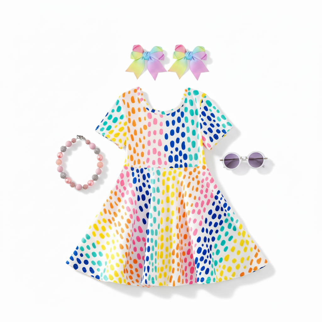 spring girls colorful dress, spring blooming dress, trending summer dresses for kids, color pop spring pictures dress, summer dress, colorful summer time dress kids boutique clothing 