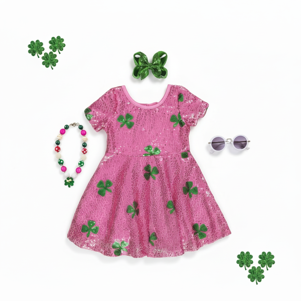 St. Patty's Princess Sequin Dress