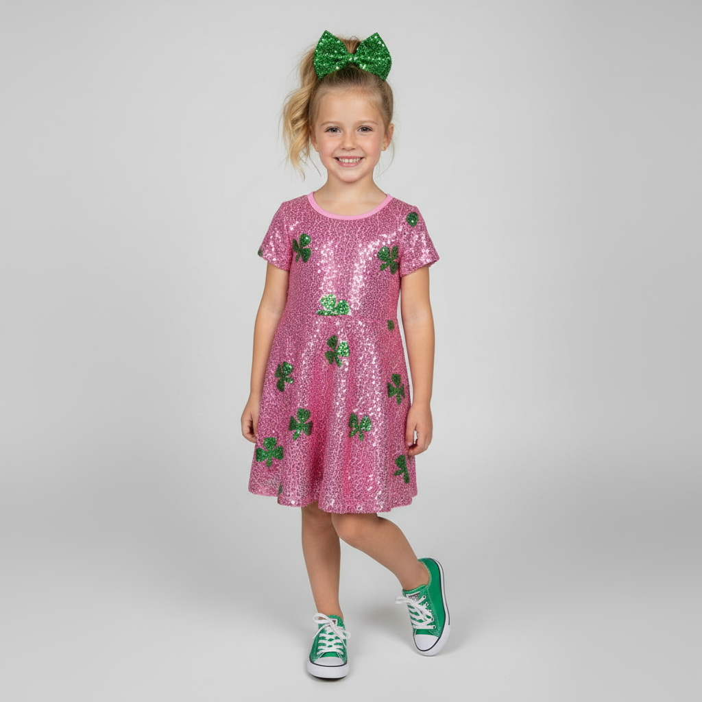 St. Patty's Princess Sequin Dress