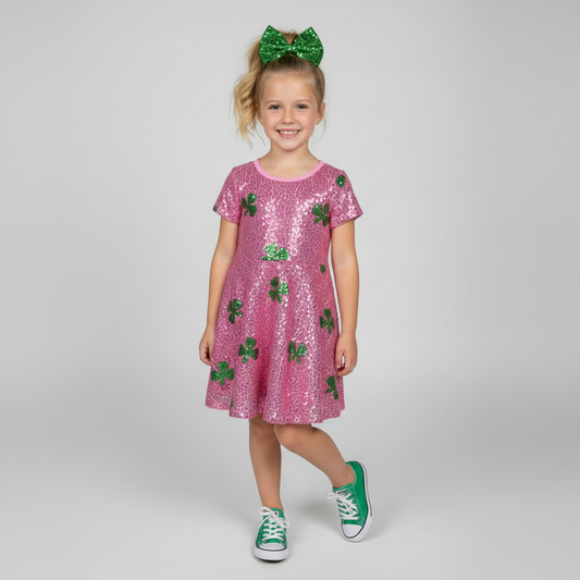 St. Patty's Princess Sequin Dress