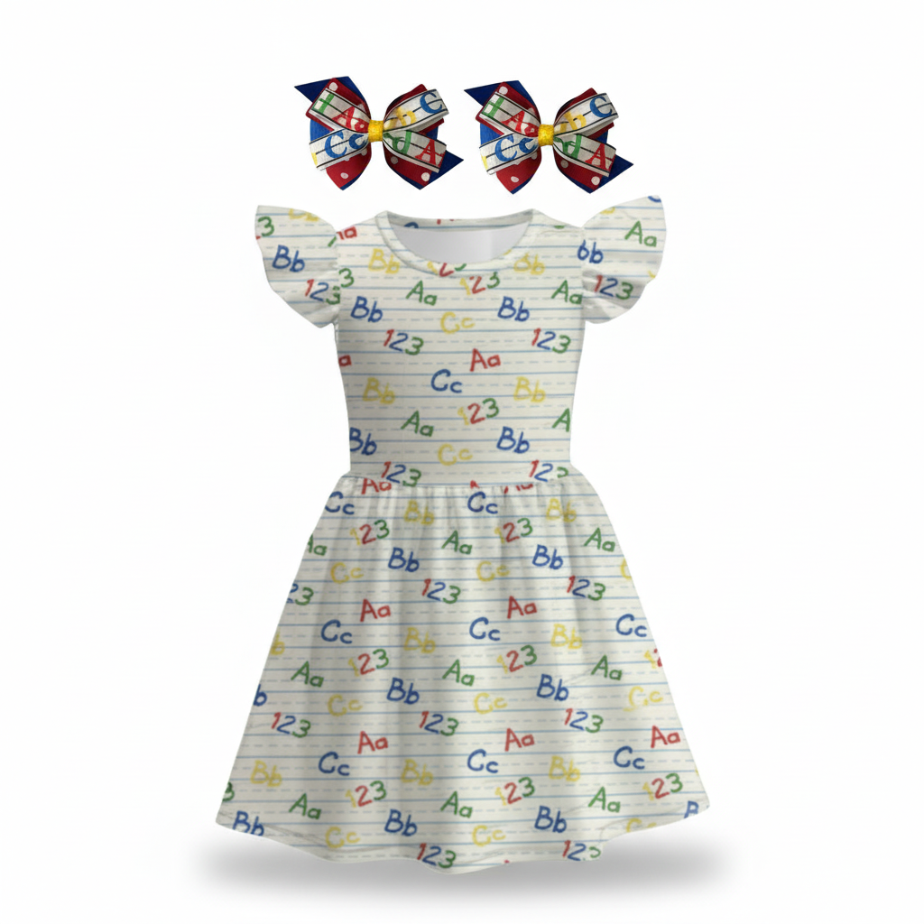 "ABC 123” Alphabet Dress