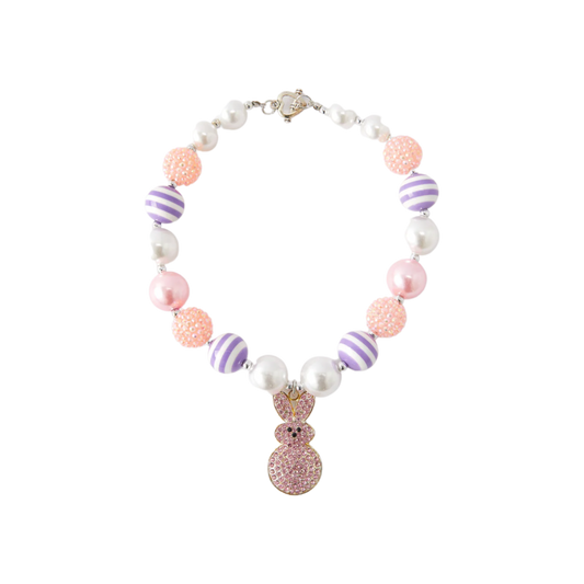 Pink Bling Peeps Necklace