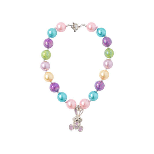 Pastel Bling Bunny Necklace