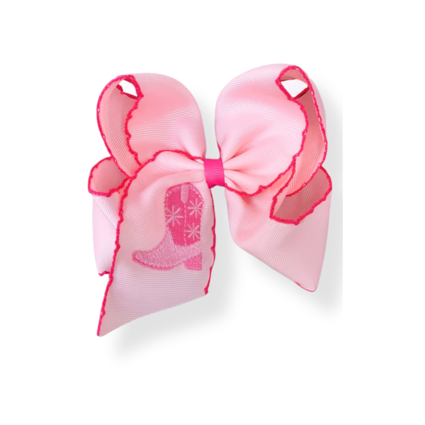 cowgirl hair bow, pink cowgirl boots, western hair bow, pink cowgirl boot hair bow, rodeo hair bows for girls, girls western hair bows, pink cowgirl boot hair bow for girls