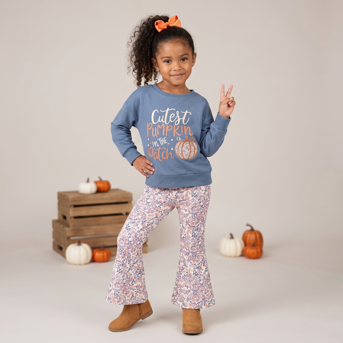 Girls Cutest Pumpkin in the Patch Outfit