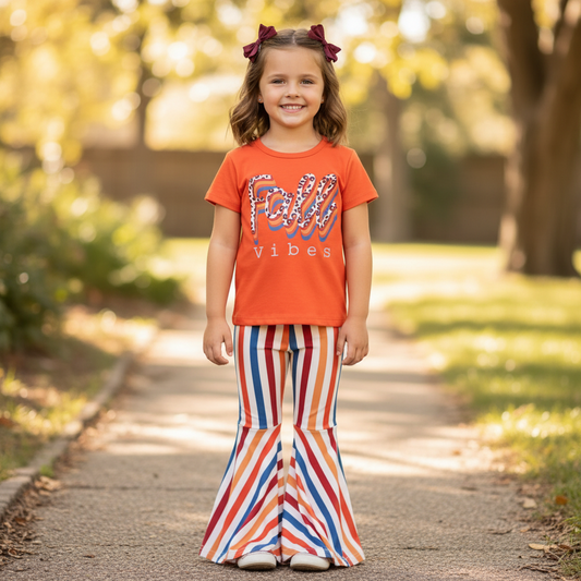 fall vibes outfit, fall vibes girls fall vibes outfit girls fall fashion cute fall kids clothing, fall vibes bell bottom set, kids online boutique, girls boutique clothing, baby and kids boutique