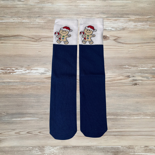 gingerbread man socks, christmas socks, fun socks, girls socks