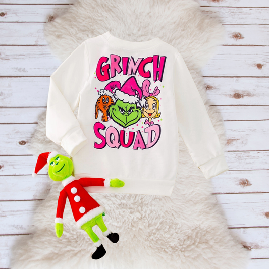 grinch top, girls chrismas shirt, pink grinch top, kids grinch shirt, kids christmas clothes, kids christmas shirt, kids christmas fashion, christmas style, grinch squad
