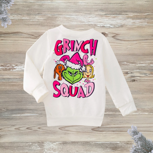 grinch top, girls chrismas shirt, pink grinch top, kids grinch shirt, kids christmas clothes, kids christmas shirt, kids christmas fashion, christmas style, grinch squad