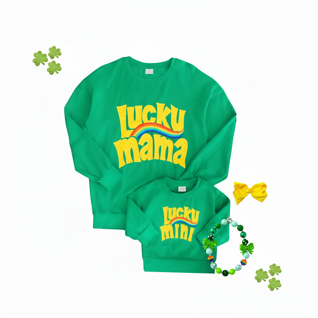 Mommy & Me Lucky Mama & Lucky Mini Tops