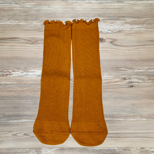 kids socks, girls socks, mustard lettuce socks, 