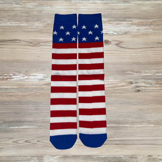 july 4th  socks, girls socks, stars and stripes socks, 4th of july socks