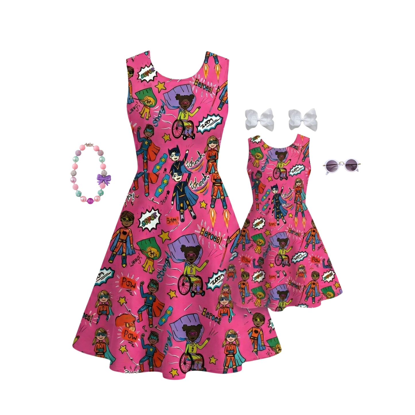Superhero Pride Mommy & Me Dress