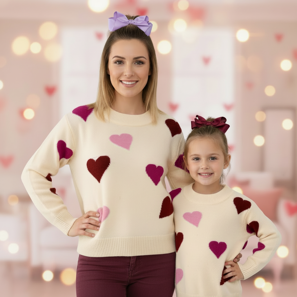 Mommy & Me Heartfelt Hues Sweater