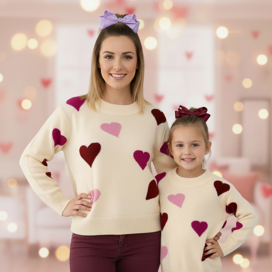 Mommy & Me Heartfelt Hues Sweater