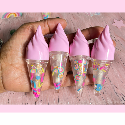 ice cream lip gloss, kids lip gloss vegan lip gloss natural lip gloss fun lip gloss kids lip gloss